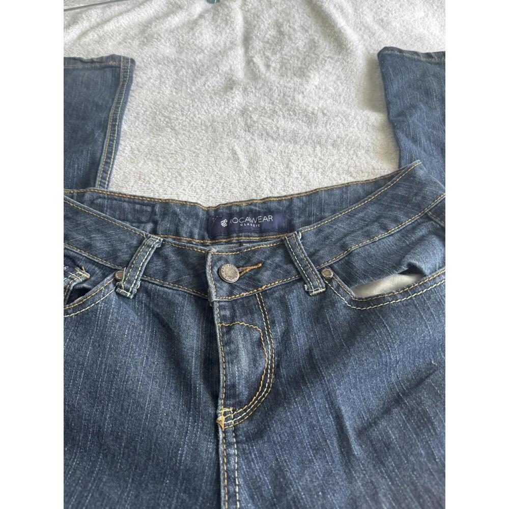 Rocawear Classic Women‎ Denim Jeans Pants 7 Glam Bling Embellished - Picture 11 of 13